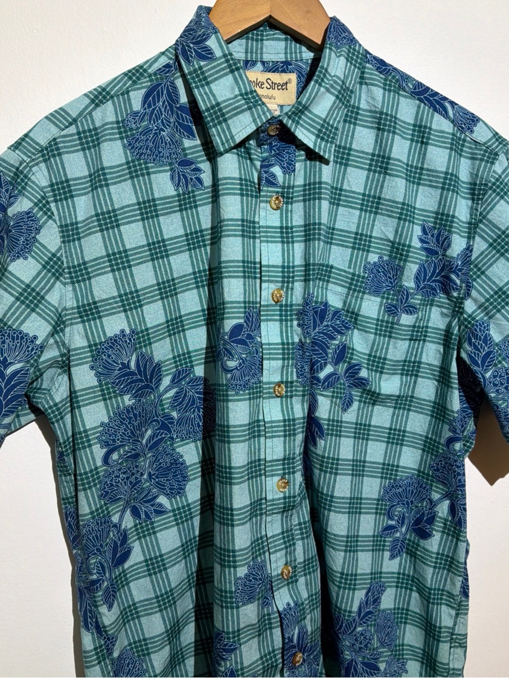 Twelve Skies Teal Plaid Short-Sleeve Button-Down Shirt